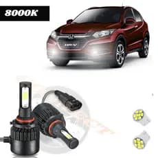 Kit Super Led 8000k milhas HONDA HR-V CIVIC FIT CITY H8/H11 20000LM