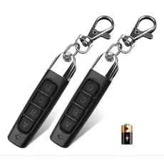 2x Controle remoto mini 433mhz portão eletrônico alarme automotivo 4 botões LED AZUL