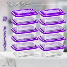kit - Potes Vasilhas 10 peças > Marmitas fitness > 1000 ML < Organizadores de Alimentos