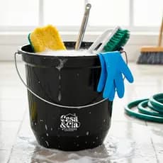 Kit Baldes 5 Litros de Plástico Resistente e Alça Reforçada Limpeza Lavanderia Casa Cozinha Festa