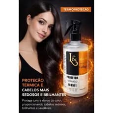 Protetor Térmico 10 em 1 Spray Finalizador Capilar Defrizante - 500ml L&beauty