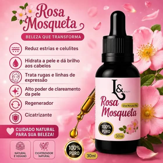 Óleo Rosa Mosqueta Puro - L&Beauty