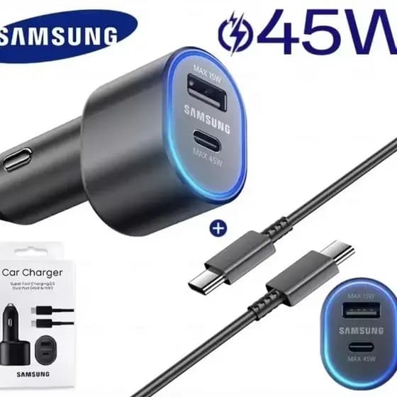 Carregador Original Turbo Samsung USB-C 12 volts