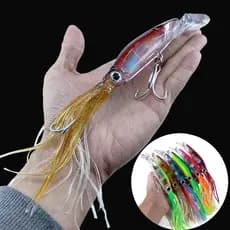 Isca Artificial Grande De Pesca Com Anzol Aço Carbono