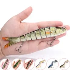 Baixo Isca De Pesca Topwater Iscas Multi Articulado Swimbait Lifelike Hard Bait Truta Poleiro
