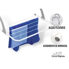 Varal Portátil Dobravel Suspenso Coringa  p/ Apartamento