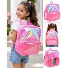 Mochila Costas Bolsa Neon Holográfico infantil
