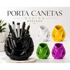 PORTA CANETAS DESGNER MODERNO MOLETOM ORGANIZADOR DE MESA