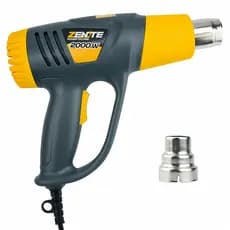 Soprador Térmico Profissional 2000w 127v + Ponta Redutora Amarelo E Cinza