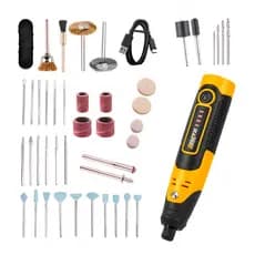 Micro Retífica Bivolt Sem Fio Portátil Zenite 70 Acessórios