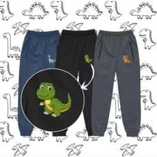 2 e 3 kits de calça dinossauro infantil e juvenil do 2 ao 16 masculino