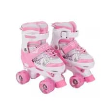 Patins Quad Lindo Tam./ajustável Novo Modelo Unicornio