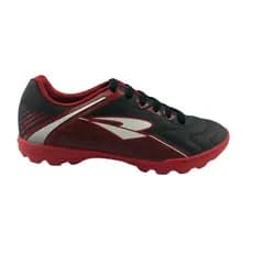 Chuteira Society Infantil  Dray 306 Preto-Vermelho  Original Unissex Conforto e Durabilidade