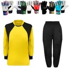 Kit Completo Para Goleiro Adulto: Camisa, Calça Acolchoada e Luva Penalty Delta