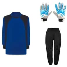 Kit de Goleiro Infantil Camisa + Calça Acolchoada + Luva DRB