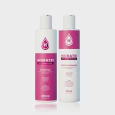 Kit Limpeza e Reconstrução Hidratei: Shampoo 250ml + Condicionador 200ml Restauração Intensa