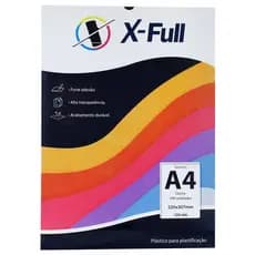 Polaseal Plástico Para Plastificação Xfull A4 100 Folhas 125 micras 22x30cm Pouch Film Alta Qualidade