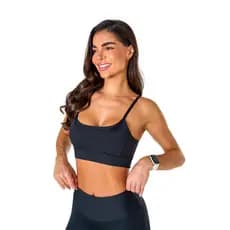 Top Feminino Manalinda Básico Fitness em Poliamida Academia Conforto Ginástica Zero Transparência