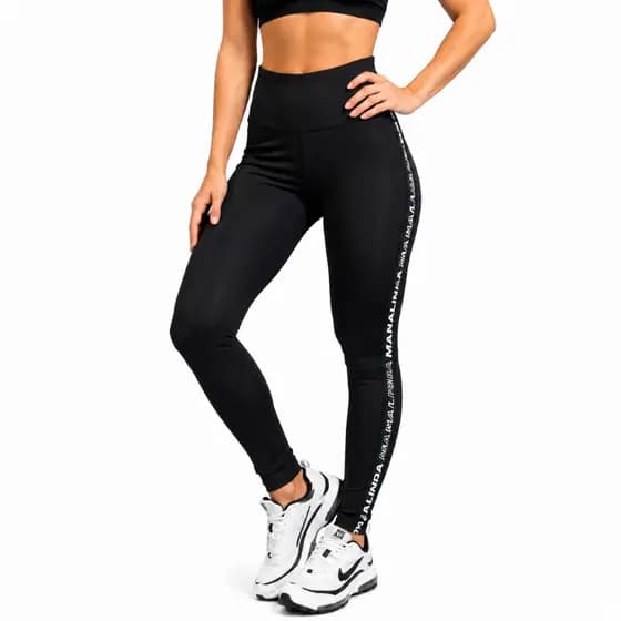 Calça Legging Feminina Manalinda Academia Zero Transparência Alta Compressão Fitness Tecnologia Dry