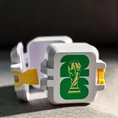 Porta Figurinhas Copa do Mundo - suporta até 150 figurinhas.