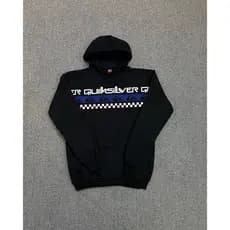 Moletom Com Capuz Estampado QKSV Lançamento Novo Canguru Moda Blusa de Frio 50% Algodão 50% Poliester Conforto Envio 24h