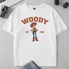 Camiseta Personagens de Toy Story Desenhos Várias Estampas Diferentes Filme Adulto Infantil Unissex