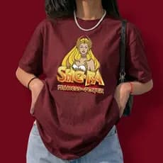 Camiseta Feminina She Ra He Man Filme Desenho Fandom Vintage Princesa