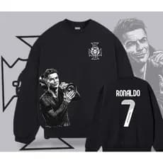 Moletom Gola Careca Unissex Cristiano Ronaldo Camisa 7 Copa Time
