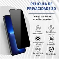 Películas IPhone Privacidade Privativa Todos IPhones 15 14 6 7 8 Plus X 16 XR Xs Max 11 12 13 Pro Mx