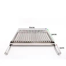 Grelha Argentina Picanheira Inox Parrilha 60x50