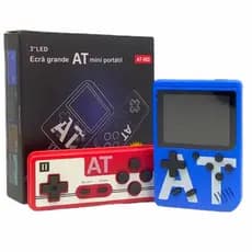 Mini Video Game Portátil AT C/ 400 jogos + 1 Controle para  jogadores Console .