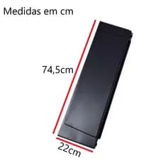 Estufa De Vidro Fixa Pintada Preto Para Fogão Atlas 5 Bocas Original 740x220