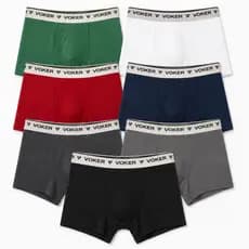 Kit com 10 Cuecas Box Boxer Masculina 100% Algodão Microfibra Original Polo Voker - Promoção !
