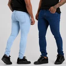 Calça Jeans Masculina Casual Skinny Super Lycra Linha Fit Premium - Promoção !
