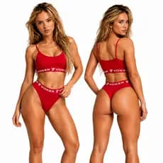 Kit 3 Conjunto Feminino Lengerie Top e Calcinha Confortável Voker - Promoção !