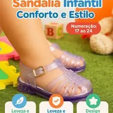 Sandália Baby MEL Fofa Leve E Segura Para Passeios Do 17 Ao 24