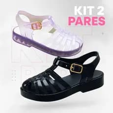 Kit 2 Pares Sandalia Mel Baby Conforto Macio Ajuste Seguro Estilo Encantador para Passeios 17 ao 24