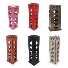 PORTA CAPSULA  3 corações  em mdf cor colorida para organização e decoração