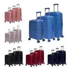 Kit de malas de viagem polipropileno P/M/G Barcelona Swiss Move