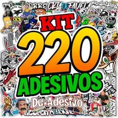 Kit 220 Adesivos Com Variedade Street Personagens Ícones Estilosos Vinil De Alta Qualidade