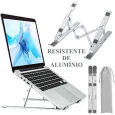 Suporte Notebook Base Alumínio Articulado Portátil Resistente