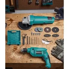 Kit Furadeira 900w + Esmerilhadeira Lixadeira  220v