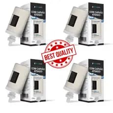 kit 4 Vela Para Filtro De Barro Com Carvão Ativado Oasis