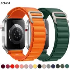 Pulseira Alpina Para De Relógio 49mm 45mm 41mm 44mm 40mm Nylon iwatch Série 3 5 SE 6 7 8 Ultra 8
