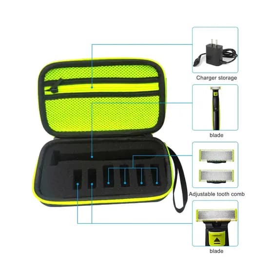 Bolsa De Armazenamento Para Barbeador Elétrico , EVA Rígido , Uma Lâmina QP2530/2520 , Estojo De Transporte Masculino , Caixa De Viagem À Prova De Choque