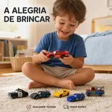 Kit 6 Carrinhos de metal carros relampago mcqueen o filme Carros Cars Brinquedo Colecionavel Premium