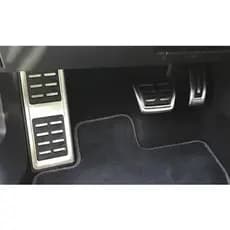 Kit Pedaleira Esportiva Inox VW Polo Virtus Nivus T-Cross Golf MK7 Jetta Passat Tiguan Audi A3