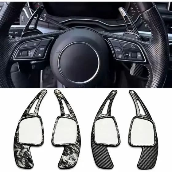 Extensor Paddle Shift Audi A3 A4 A5 Q3 TT Carbono