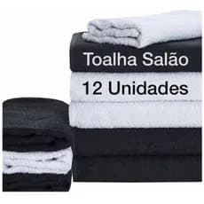 Kit 12 Toalhas De Rosto Para Salao Barbearia Manicure 45x70cm Clássica