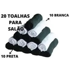 Kit 20 Toalhas de Salão de Beleza e Barbearia 100% Algodão Grande